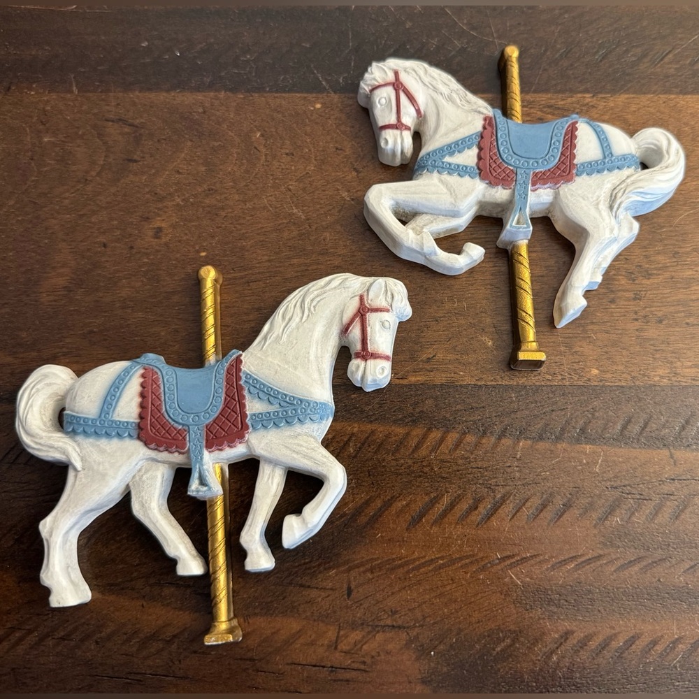 Vintage (1980s/90s) Home Interiors Carousel Horse Wall Decor